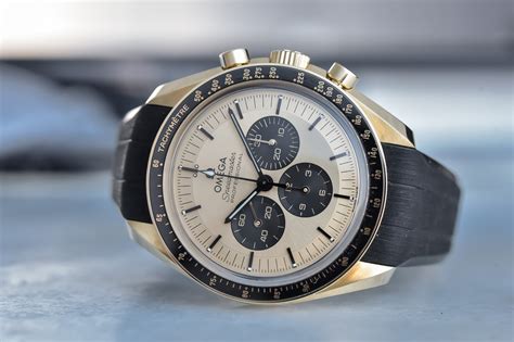 omega speedmaster moonshine gold panda|omega moonwatch price.